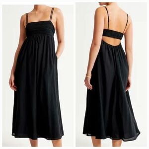 Abercrombie & Fitch Black Backless Dress